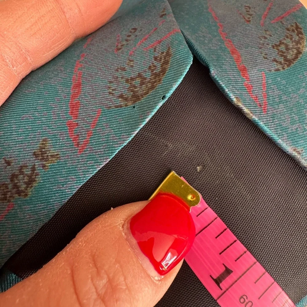 Fendi Teal and Black Men's Tie